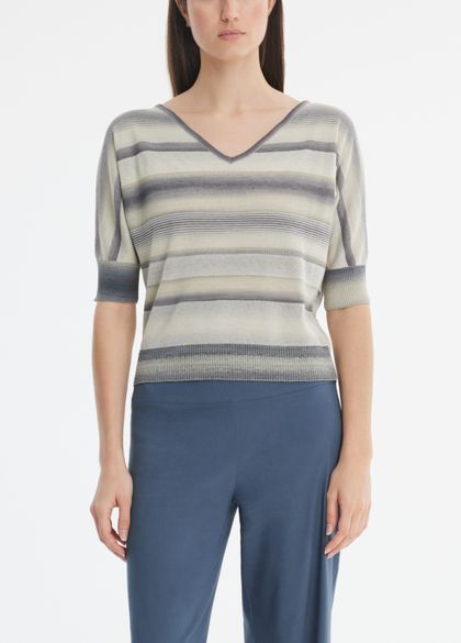 Sarah Pacini Short sleeve sweater - stripes