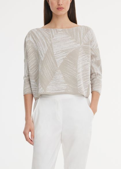 Sarah Pacini Sweater - bicolor jacquard