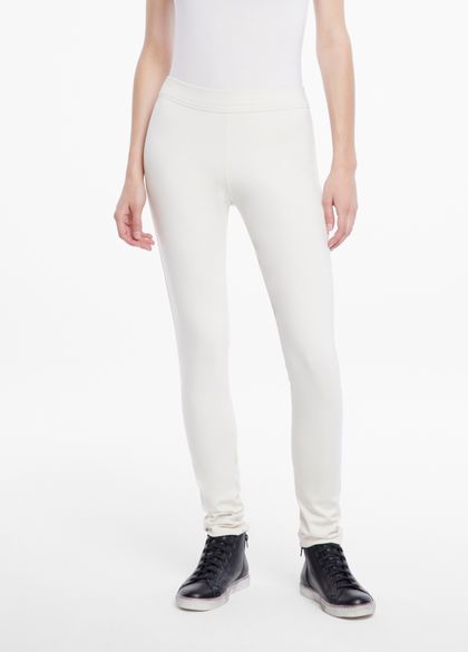 White viscose breathable leggings by Sarah Pacini