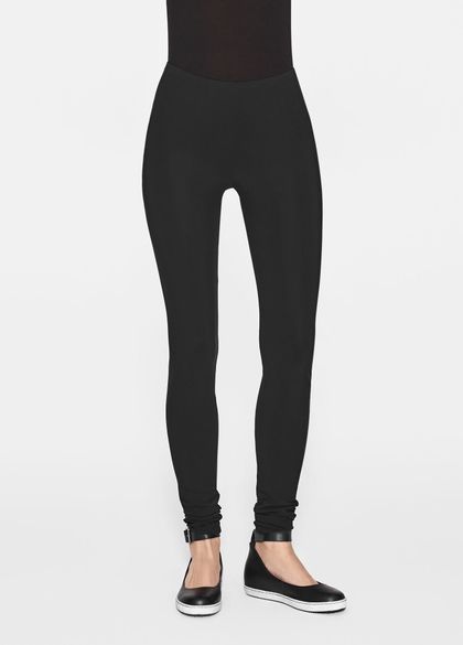 STRETCH COTTON TWILL LEGGINGS