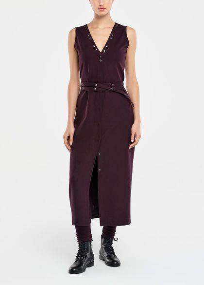Purple wrap dress - techno fabric by Sarah Pacini