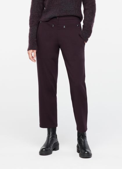 Plum polyamide leggings - techno fabric by Sarah Pacini