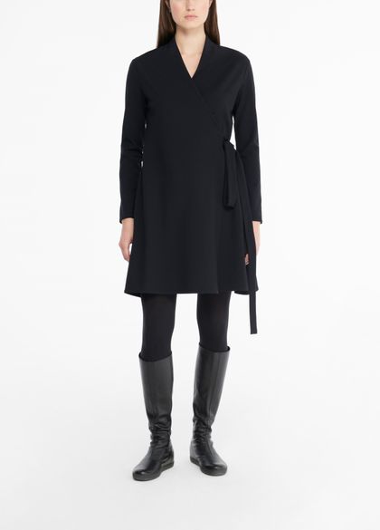 Sarah Pacini Scoop Neck Knee-Length Dress w/ Tags - Black Dresses, Clothing  - WSARP22352