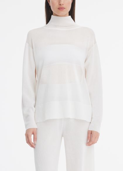 Sarah Pacini Mockneck sweater -sleeve slits