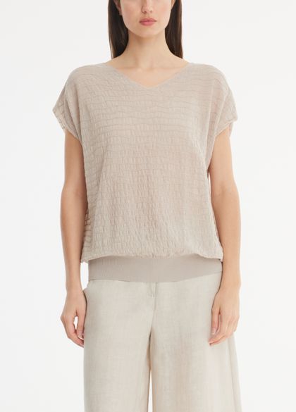 Sarah Pacini V-neck sweater - zen jacquard