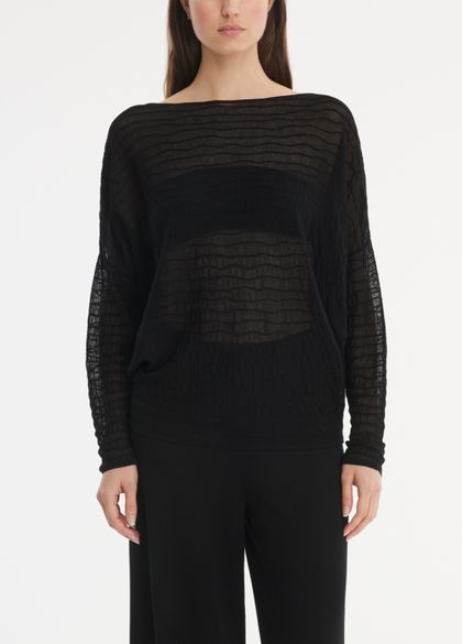 Sarah Pacini Long sweater - zen jacquard