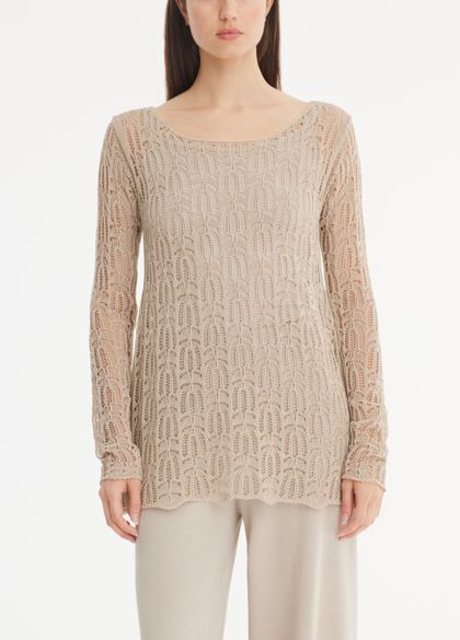 Sarah Pacini Long sweater - crochet knit