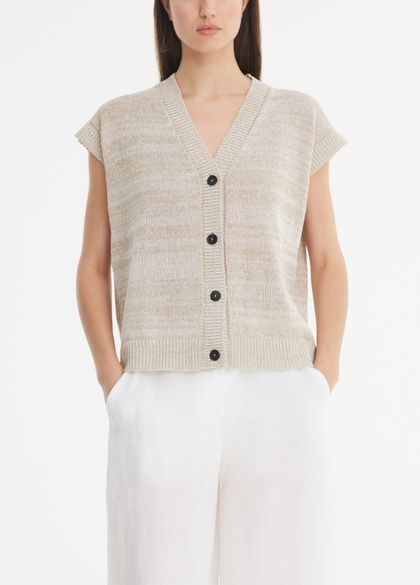Sarah Pacini Cardigan - mottled knit