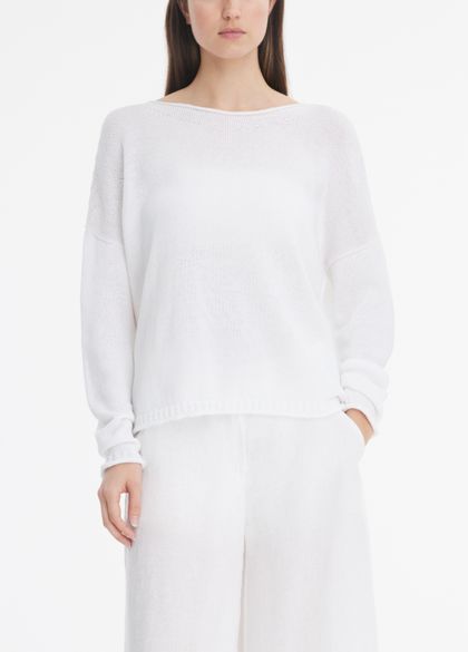 Sarah Pacini Mako cotton sweater - cropped
