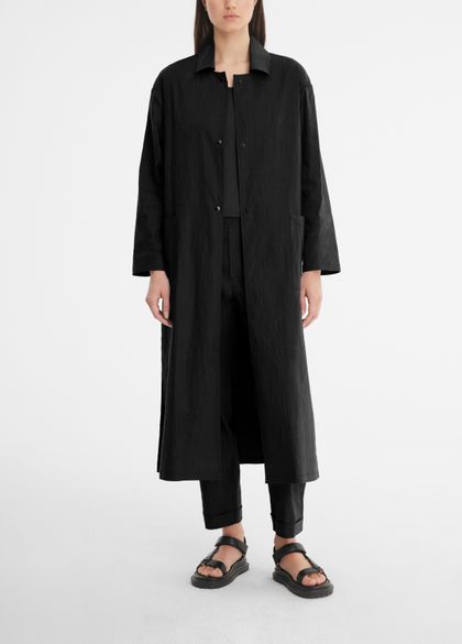 Sarah Pacini Mac coat - stretch linen