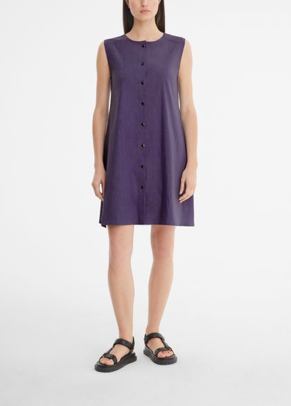 Sarah Pacini Stretch-linen dress - fitted