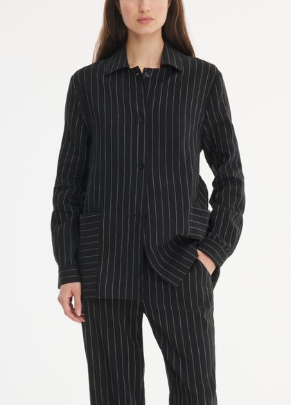 Sarah Pacini Gendercool jacket - pinstripes